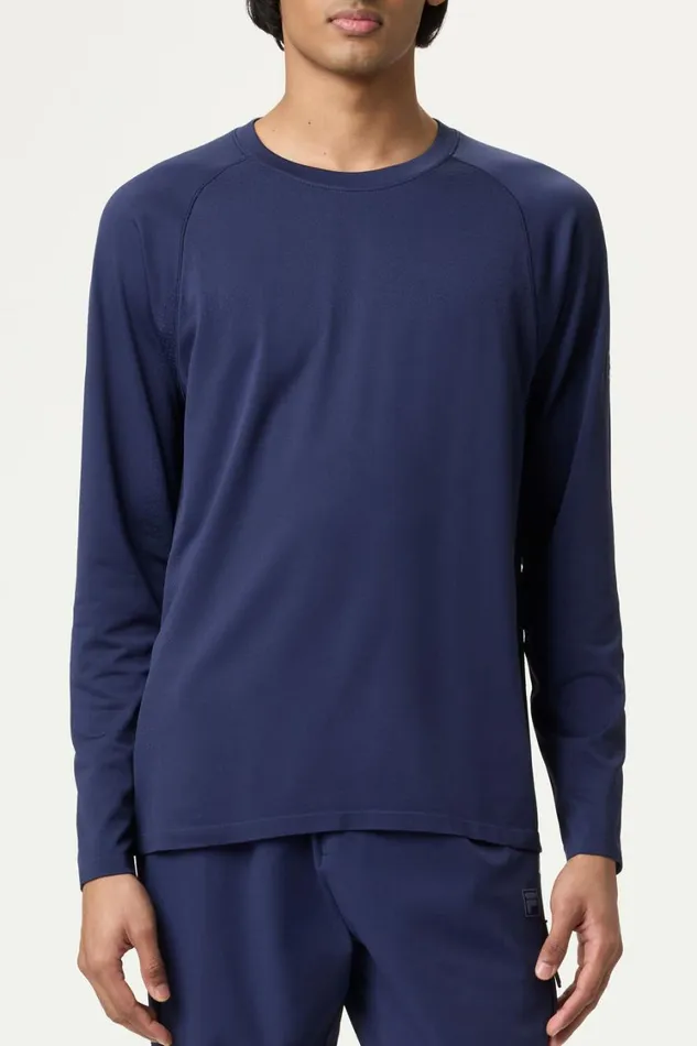 Men Tops and TShirts Fila Lucky Ace Seamless Long Sleeve Top 400 Fila Navy Men Tops and TShirts Fila Lucky Ace Seamless Long Sleeve Top 400 Fila Navy