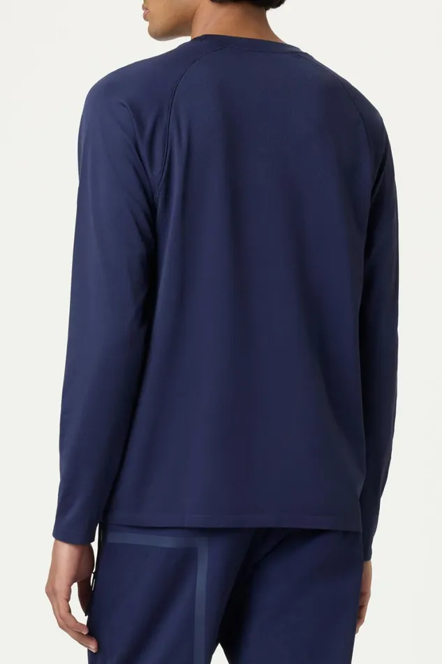 Men Tops and TShirts Fila Lucky Ace Seamless Long Sleeve Top 400 Fila Navy Men Tops and TShirts Fila Lucky Ace Seamless Long Sleeve Top 400 Fila Navy