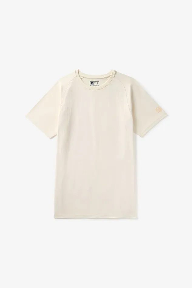 Men Tops and TShirts Fila Lucky Ace Short Sleeve Seamless Crew 920 Gardenia