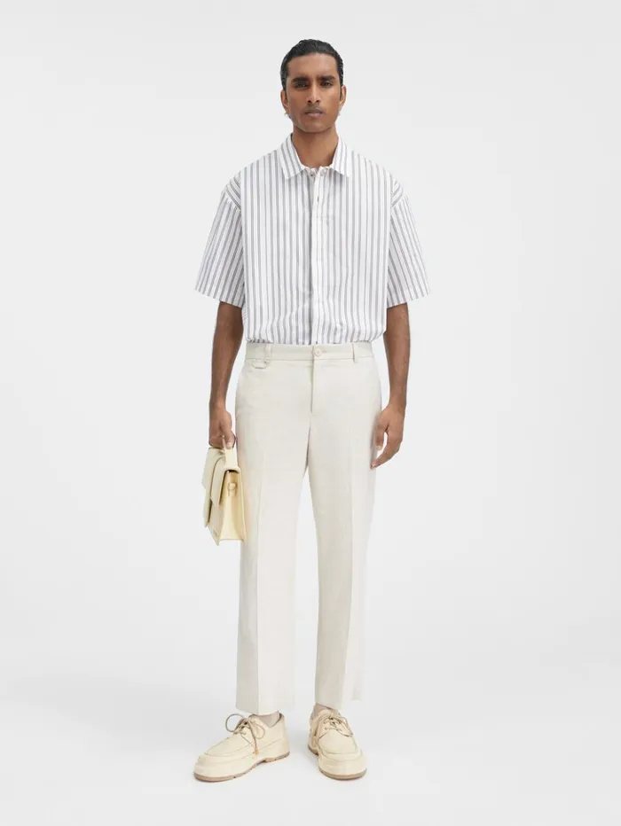 Men Trousers and Shorts JACQUEMUS The Cabri Pants Light Beige