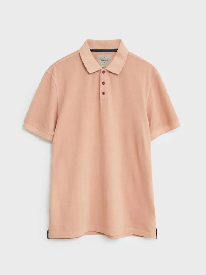 Men Utility Polo Light Pink White Stuff Polo Shirts