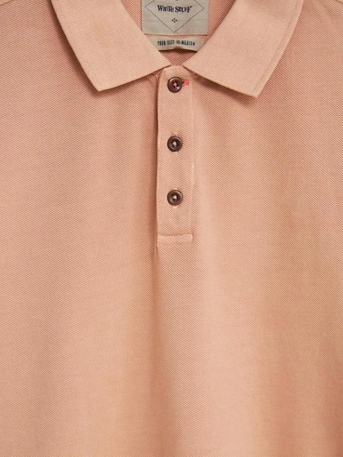 Men Utility Polo Light Pink White Stuff Polo Shirts