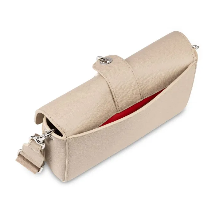 MenWomen Groovy Crossbody Bag 8211 Calf Alpin Leather 8211 Saharienne Christian Louboutin Crossbody Bags