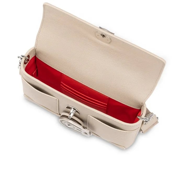 MenWomen Groovy Crossbody Bag 8211 Calf Alpin Leather 8211 Saharienne Christian Louboutin Crossbody Bags