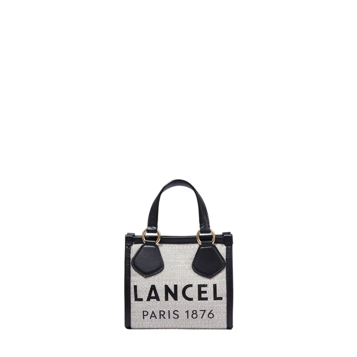 Mini Zip Tote Naturalblack Women Lancel Mini Bags
