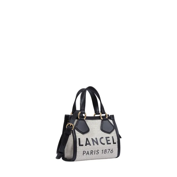 Mini Zip Tote Naturalblack Women Lancel Mini Bags Mini Zip Tote Naturalblack Women Lancel Mini Bags