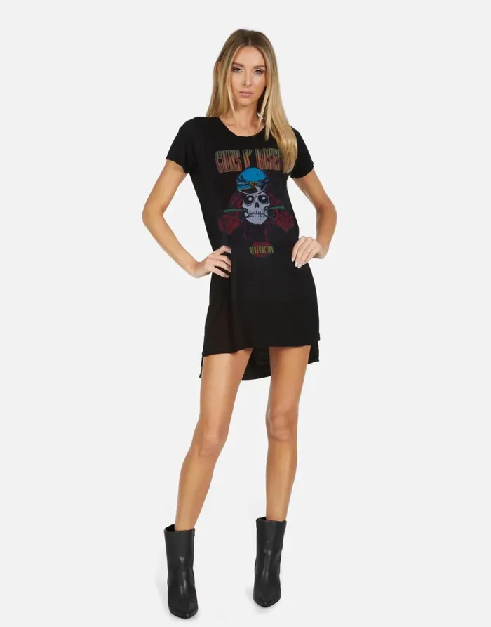 Mirabella X Guns N039 Roses Skull Black Women039s Lauren Moshi Dresses