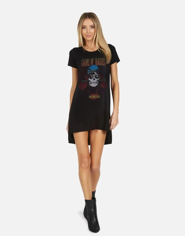 Mirabella X Guns N039 Roses Skull Black Women039s Lauren Moshi Dresses