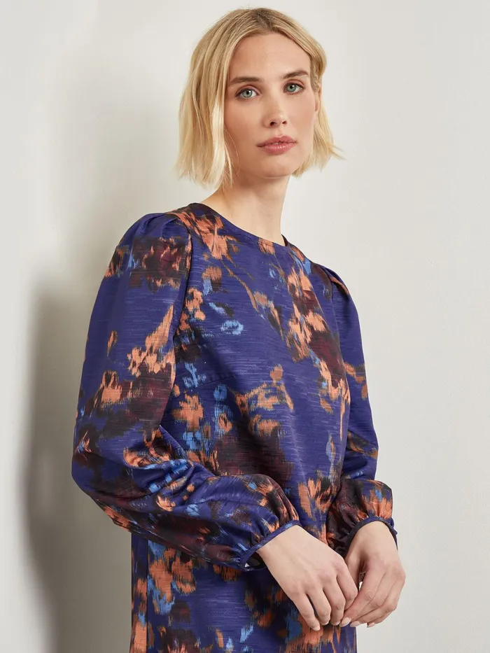 Misook ALine Printed Woven Maxi Dress Women Dresses Misook ALine Printed Woven Maxi Dress Women Dresses