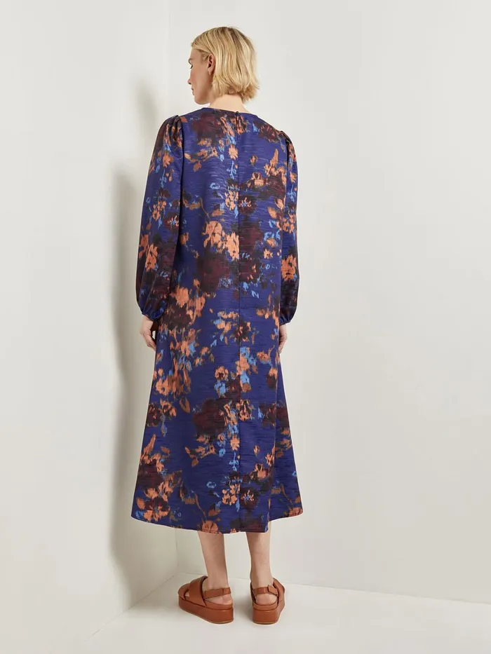 Misook ALine Printed Woven Maxi Dress Women Dresses Misook ALine Printed Woven Maxi Dress Women Dresses