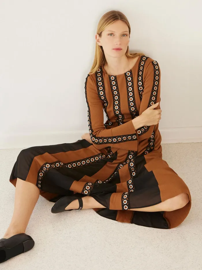 Misook Maxi ALine Dress 8211 Sheer Panel Soft Knit Women Dresses Misook Maxi ALine Dress 8211 Sheer Panel Soft Knit Women Dresses
