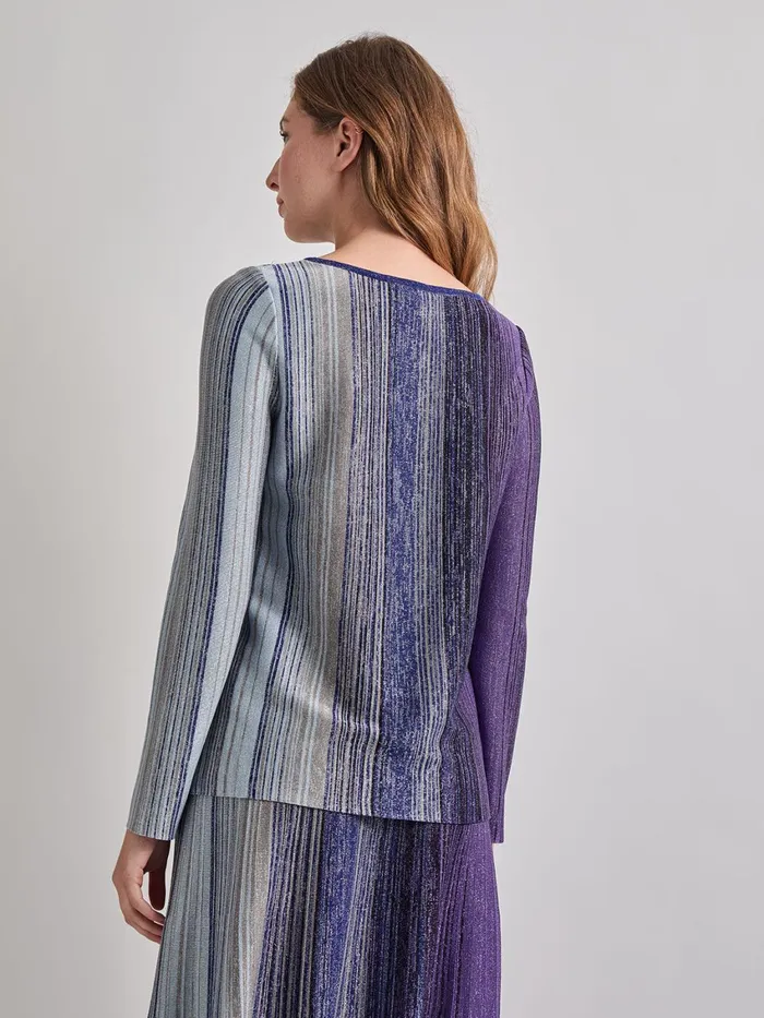Misook Shimmer Lurex Knit Tunic Women Tops and Tees Misook Shimmer Lurex Knit Tunic Women Tops and Tees