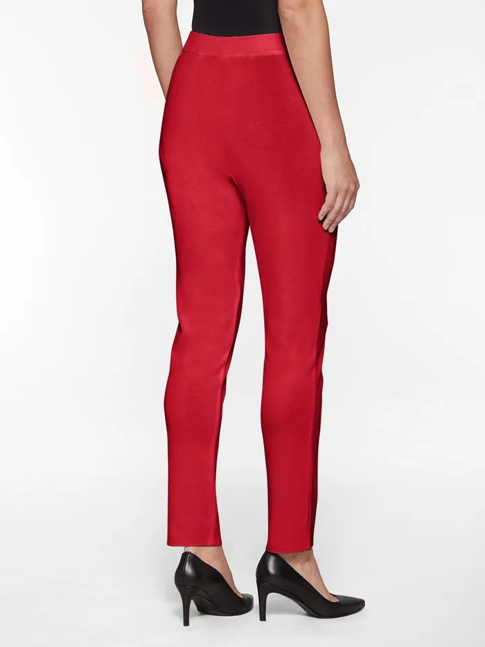 Misook Slim Leg Knit Pant Women Pants and Shorts