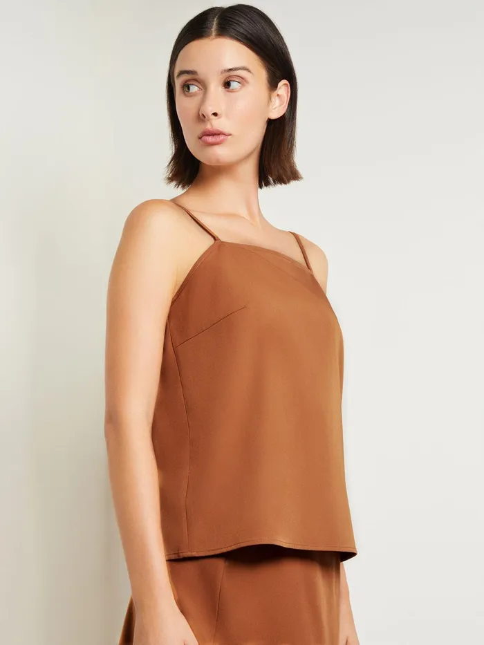 Misook Square Neck Cami 8211 Woven Twill Women Tanks Misook Square Neck Cami 8211 Woven Twill Women Tanks