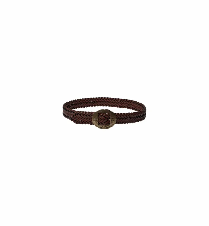 MMBraided Leather Belt Cognac Women Accessories MOS MOSH MMBraided Leather Belt Cognac Women Accessories MOS MOSH