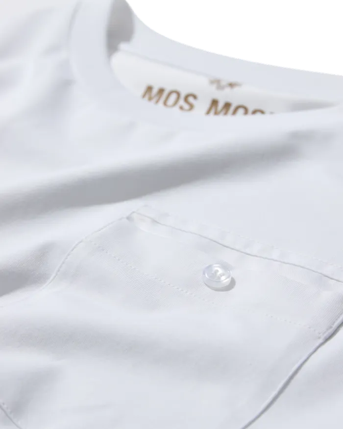 MMGBlom SS Tee White Tees MOS MOSH Men