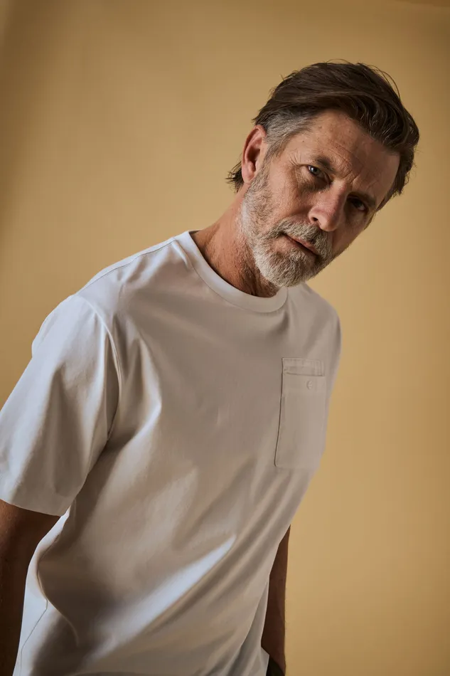 MMGBlom SS Tee White Tees MOS MOSH Men