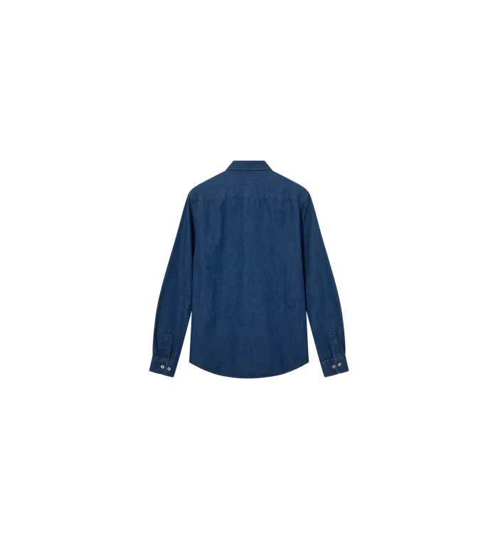 MMGGibson Spring Denim Shirt Blue Denim Men Shirts MOS MOSH MMGGibson Spring Denim Shirt Blue Denim Men Shirts MOS MOSH