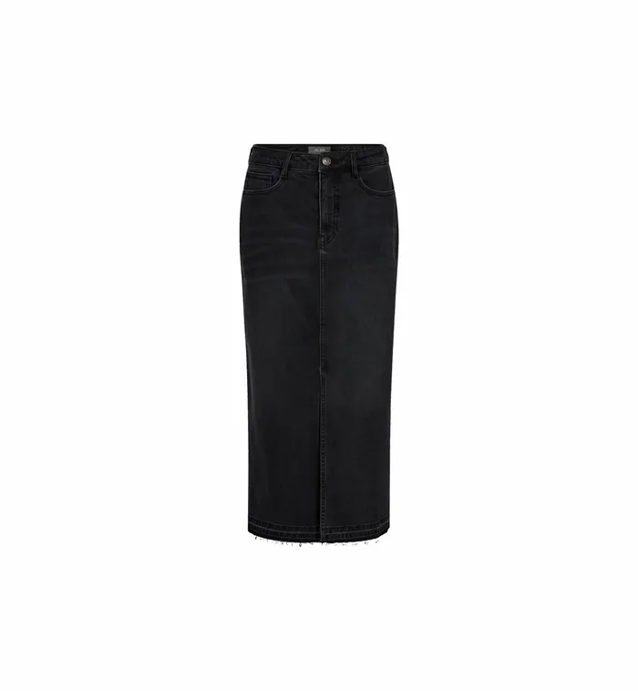 MMMella Black Denim Shirt Black Women Skirts MOS MOSH