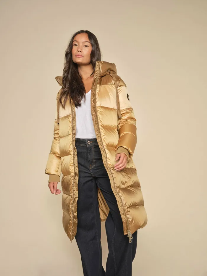 MOS MOSH MMNova Limited Down Coat Gold Women Jackets and Coats