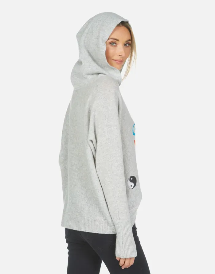 Namiko X Only Good Vibes Heather Grey Women039s Lauren Moshi Sweaters and Knits