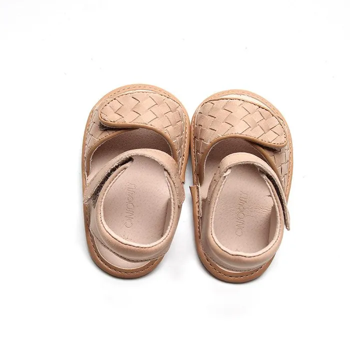 Nisolo Baby Toddler and Kids Shoes Women Woven Soft Sole Sandal Stone Stone