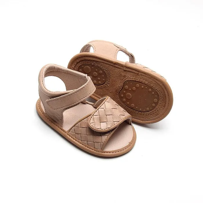 Nisolo Baby Toddler and Kids Shoes Women Woven Soft Sole Sandal Stone Stone