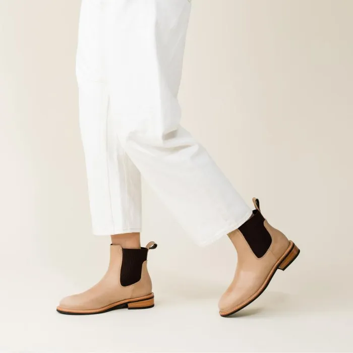 Nisolo Boots Women Carmen Chelsea Boot 20 Almond Nisolo Boots Women Carmen Chelsea Boot 20 Almond