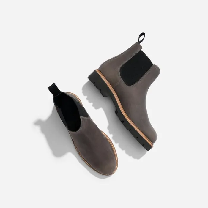 Nisolo Boots Women GoTo Lug Chelsea Boot 20 Grey Nisolo Boots Women GoTo Lug Chelsea Boot 20 Grey