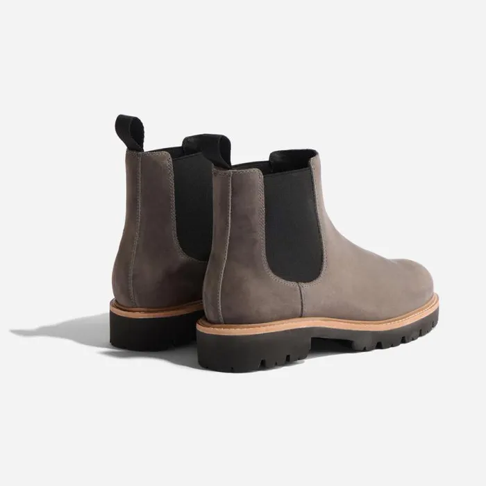 Nisolo Boots Women GoTo Lug Chelsea Boot 20 Grey Nisolo Boots Women GoTo Lug Chelsea Boot 20 Grey