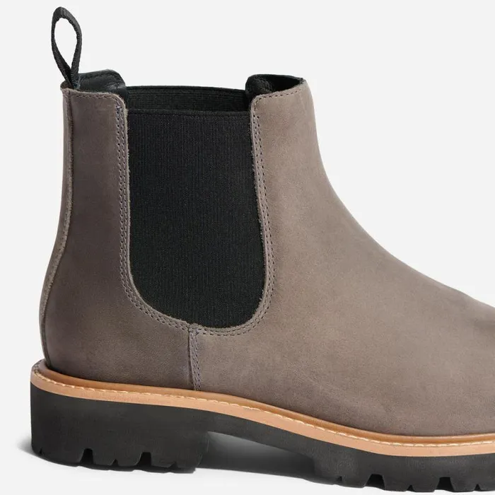 Nisolo Boots Women GoTo Lug Chelsea Boot 20 Grey Nisolo Boots Women GoTo Lug Chelsea Boot 20 Grey