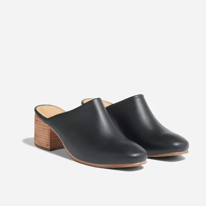 Nisolo Heels Women AllDay Heeled Mule Black