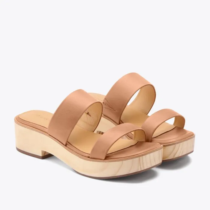 Nisolo Heels Women Ellie AllDay Clog Almond