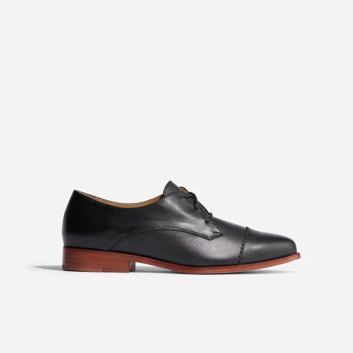 Nisolo Loafers and Mules Women Emilia Cap Toe Oxford Black Nisolo Loafers and Mules Women Emilia Cap Toe Oxford Black