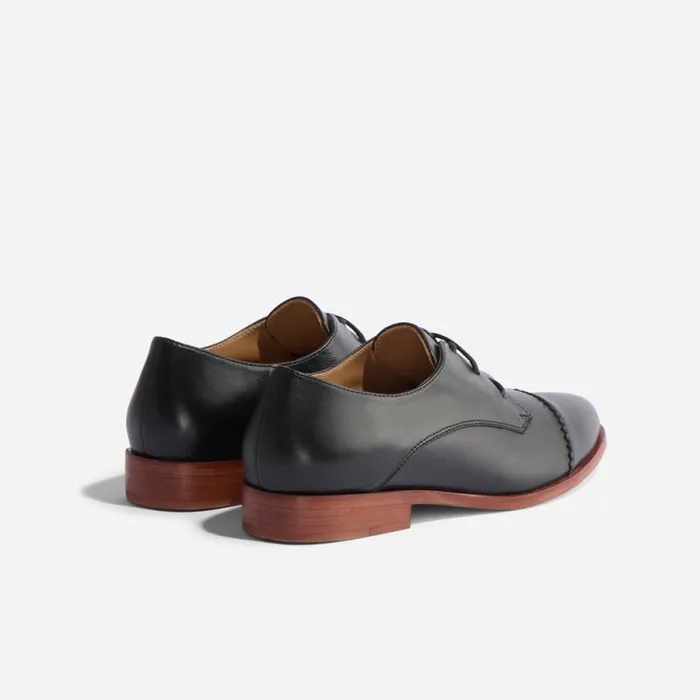 Nisolo Loafers and Mules Women Emilia Cap Toe Oxford Black Nisolo Loafers and Mules Women Emilia Cap Toe Oxford Black
