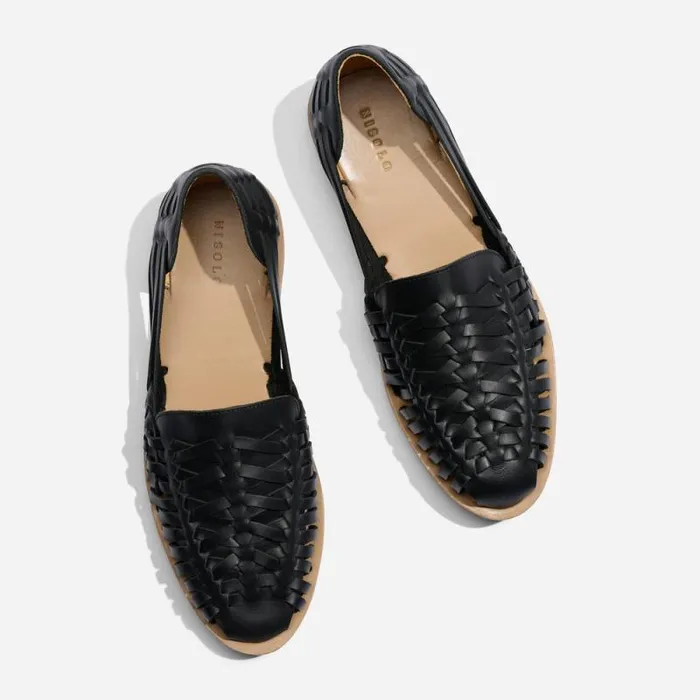 Nisolo Oxfords and Loafers Men Huarache Sandal Black