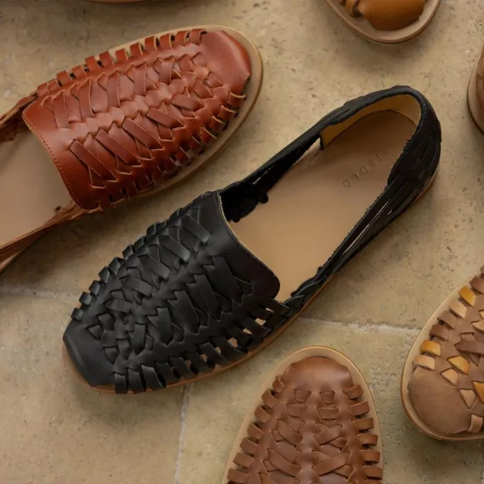Nisolo Oxfords and Loafers Men Huarache Sandal Black