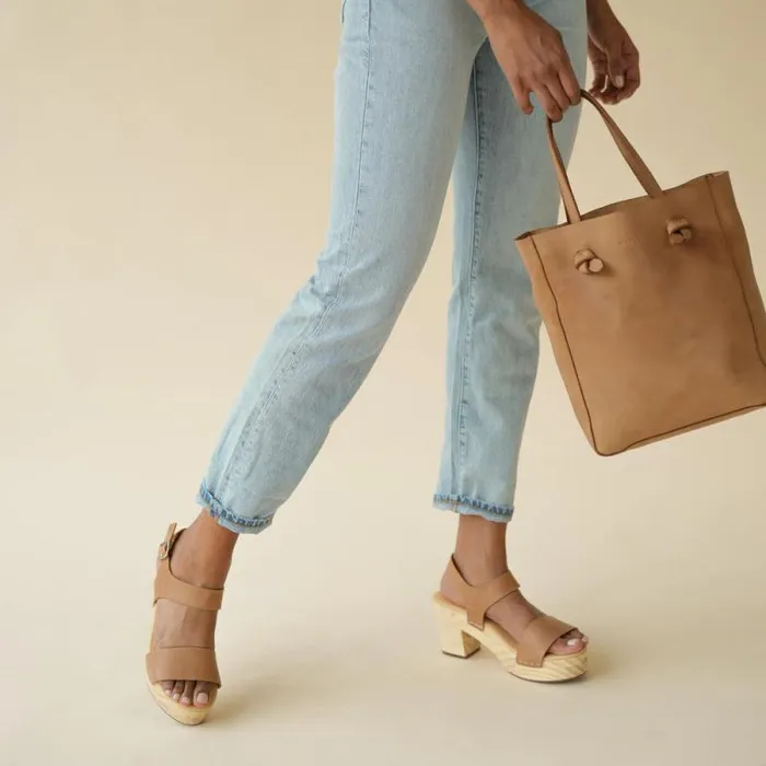 Nisolo Sandals Women AllDay Open Toe Clog Almond