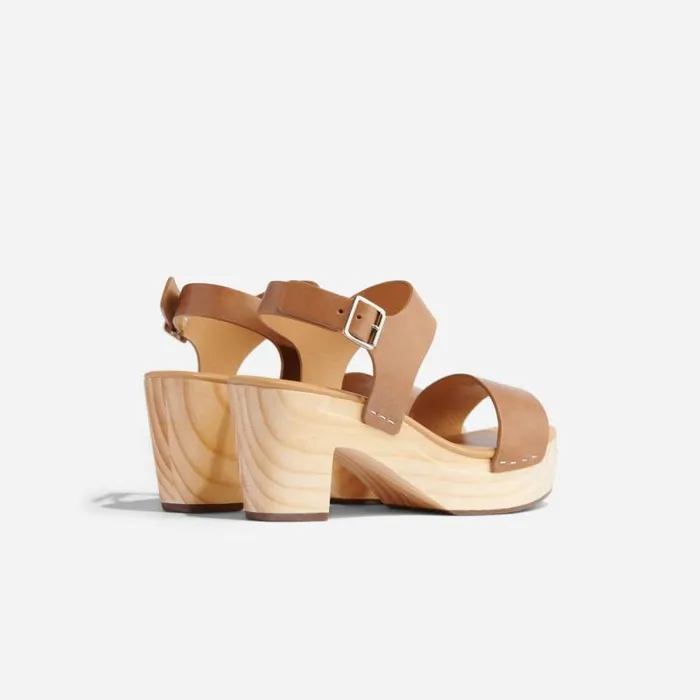 Nisolo Sandals Women AllDay Open Toe Clog Almond