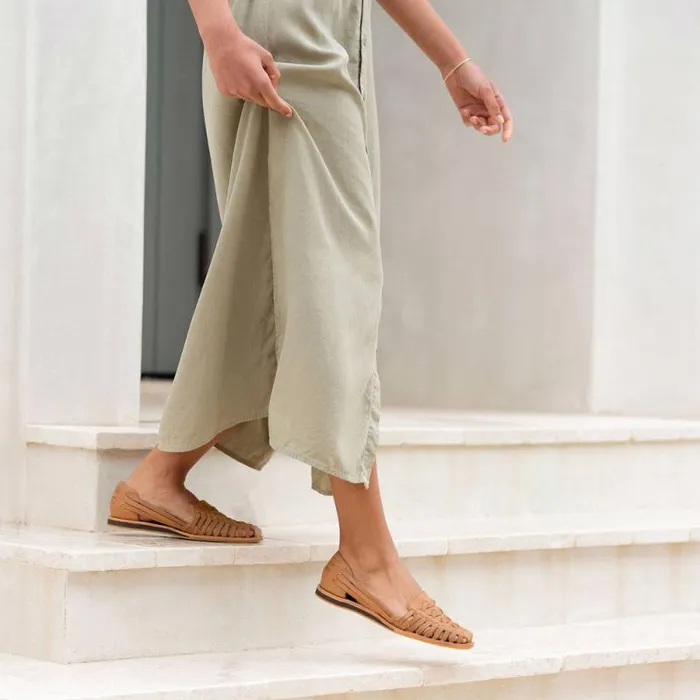 Nisolo Sandals Women Huarache Sandal Almond Nisolo Sandals Women Huarache Sandal Almond