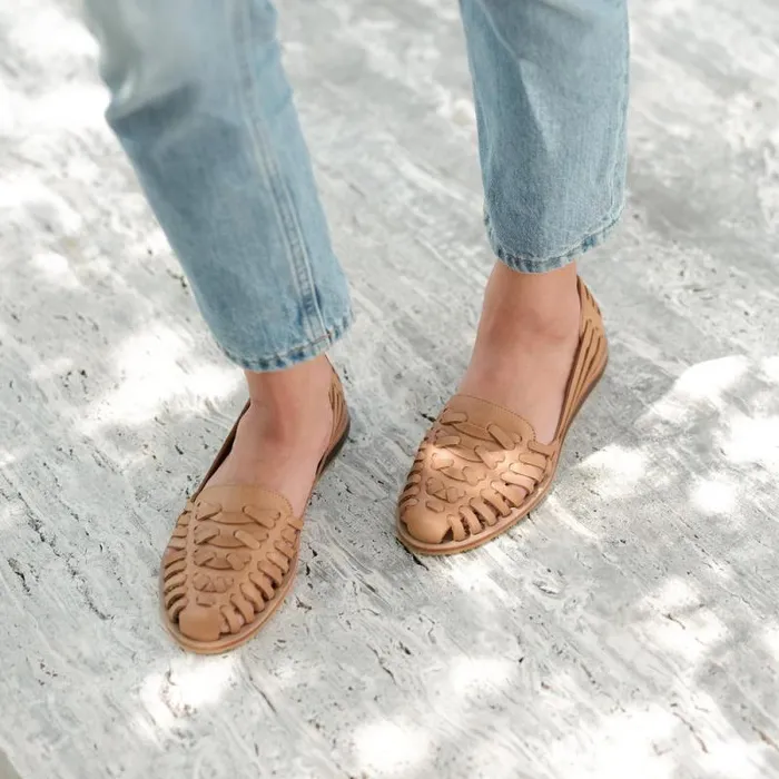 Nisolo Sandals Women Huarache Sandal Almond Nisolo Sandals Women Huarache Sandal Almond