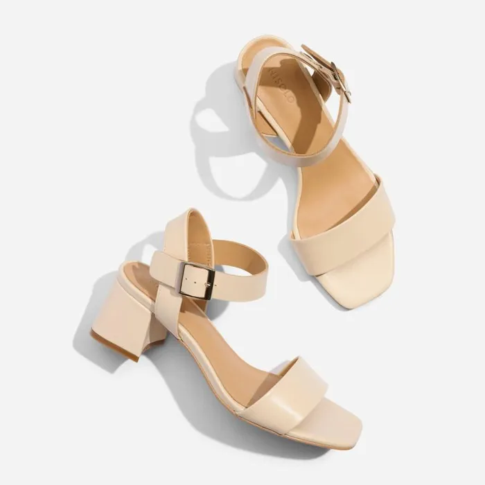 Nisolo Sandals Women Stella GoTo Block Heel Sandal Bone Nisolo Sandals Women Stella GoTo Block Heel Sandal Bone