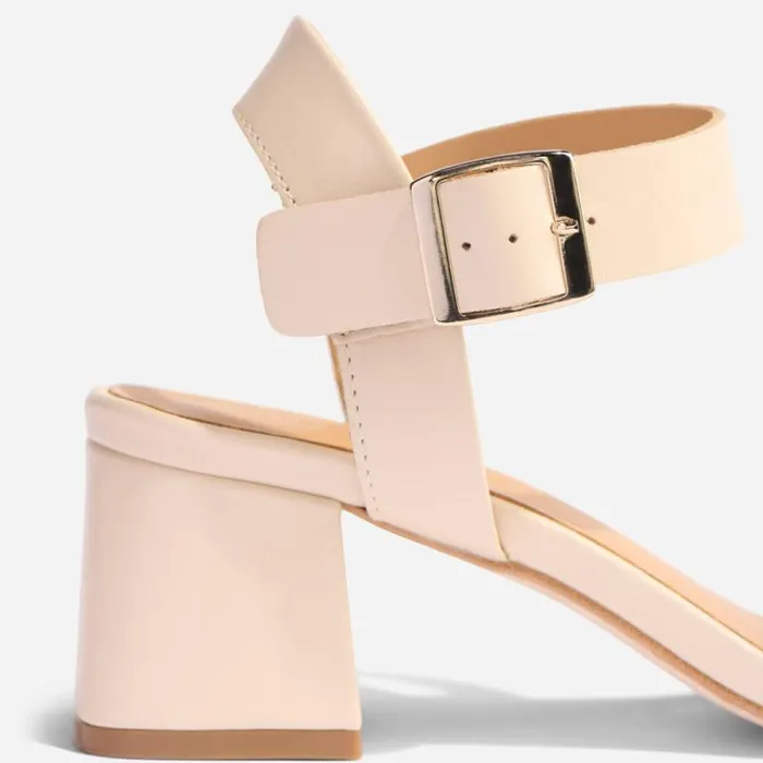 Nisolo Sandals Women Stella GoTo Block Heel Sandal Bone Nisolo Sandals Women Stella GoTo Block Heel Sandal Bone