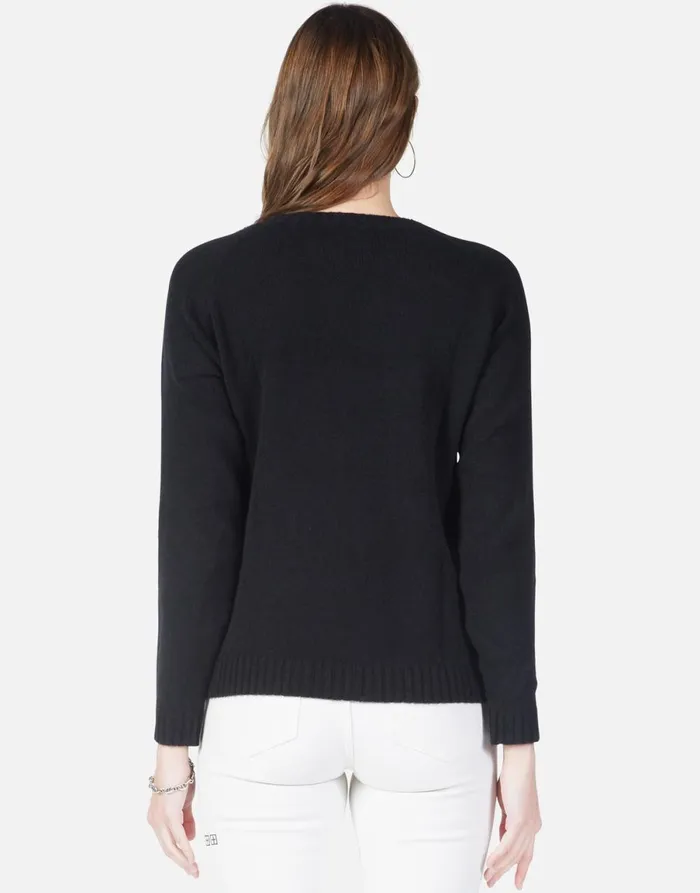 North Peace Bones Black Women039s Lauren Moshi Sweaters and Knits