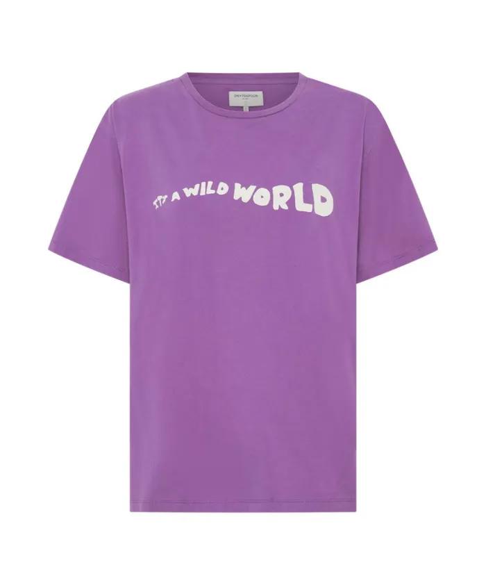 One Teaspoon Basic Tees ITS A WILD WORLD BASKETBALL TEE 8211 Women