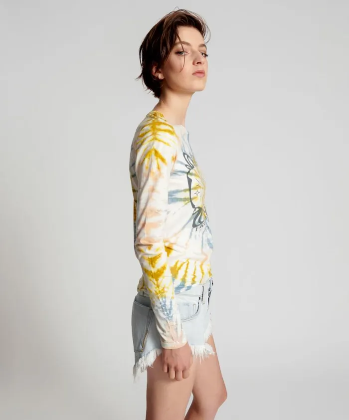 One Teaspoon Basic Tees MOBLACK MIND FREQUENCIES FITTED FERN LONGSLEEVE TE 8211 Women One Teaspoon Basic Tees MOBLACK MIND FREQUENCIES FITTED FERN LONGSLEEVE TE 8211 Women
