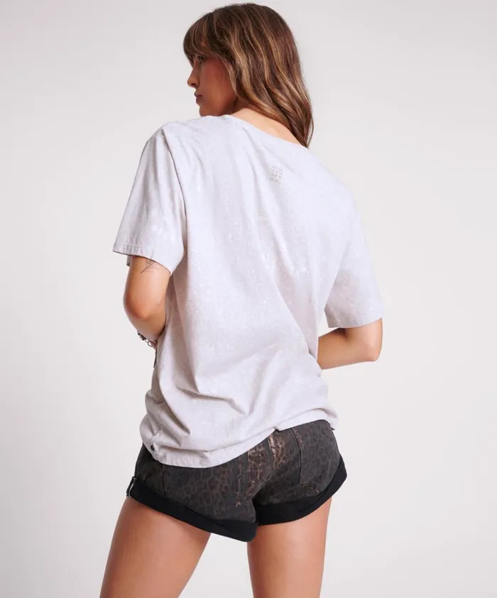 One Teaspoon Basic Tees NEVERMIND TIE DYE BOYFRIEND TEE 8211 Women