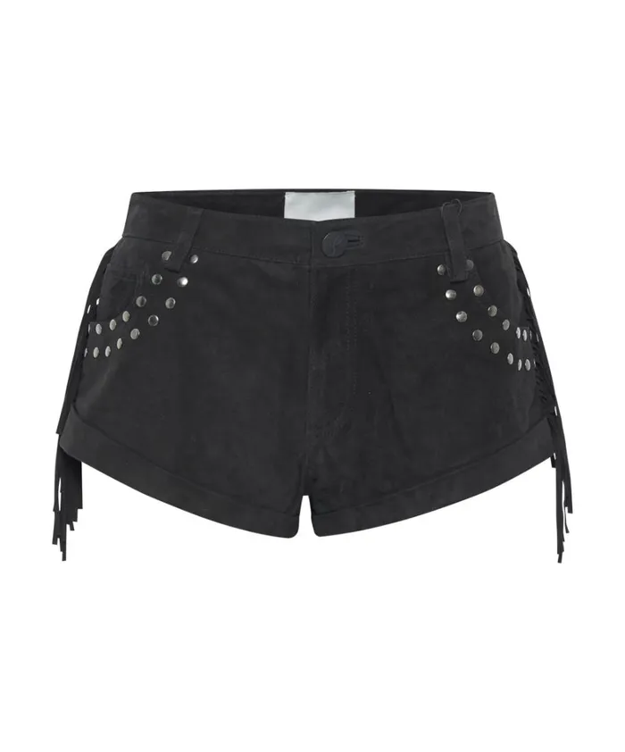 One Teaspoon Bottoms GOTHIC RODEO FRINGED SUEDE STUDDED BANDITS LOW WAIST SHORTS 8211 Women One Teaspoon Bottoms GOTHIC RODEO FRINGED SUEDE STUDDED BANDITS LOW WAIST SHORTS 8211 Women
