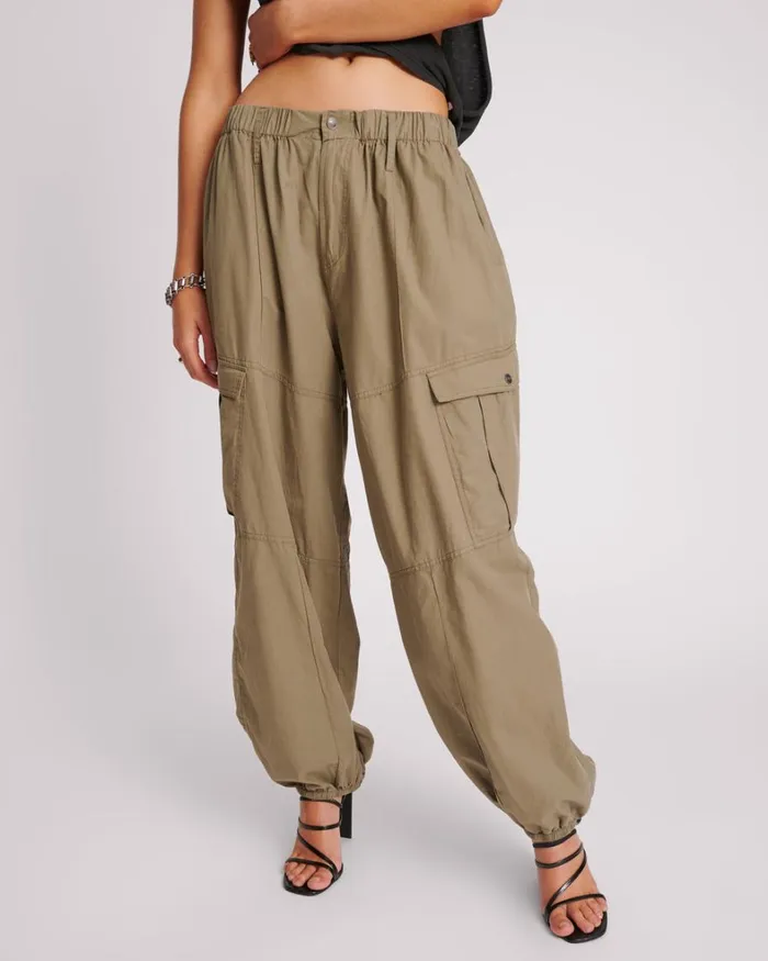 One Teaspoon Bottoms KHAKI UTILITY FLIGHT PANTS 8211 Women