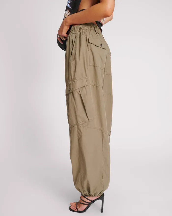 One Teaspoon Bottoms KHAKI UTILITY FLIGHT PANTS 8211 Women